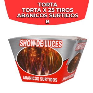 TORTA X 25 TIROS ABANICOS SURTIDOS B
